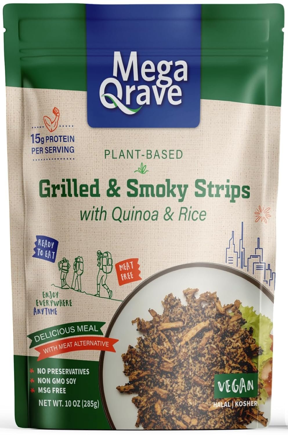 Mega Qrave Grilled and Smoky Strips pouch